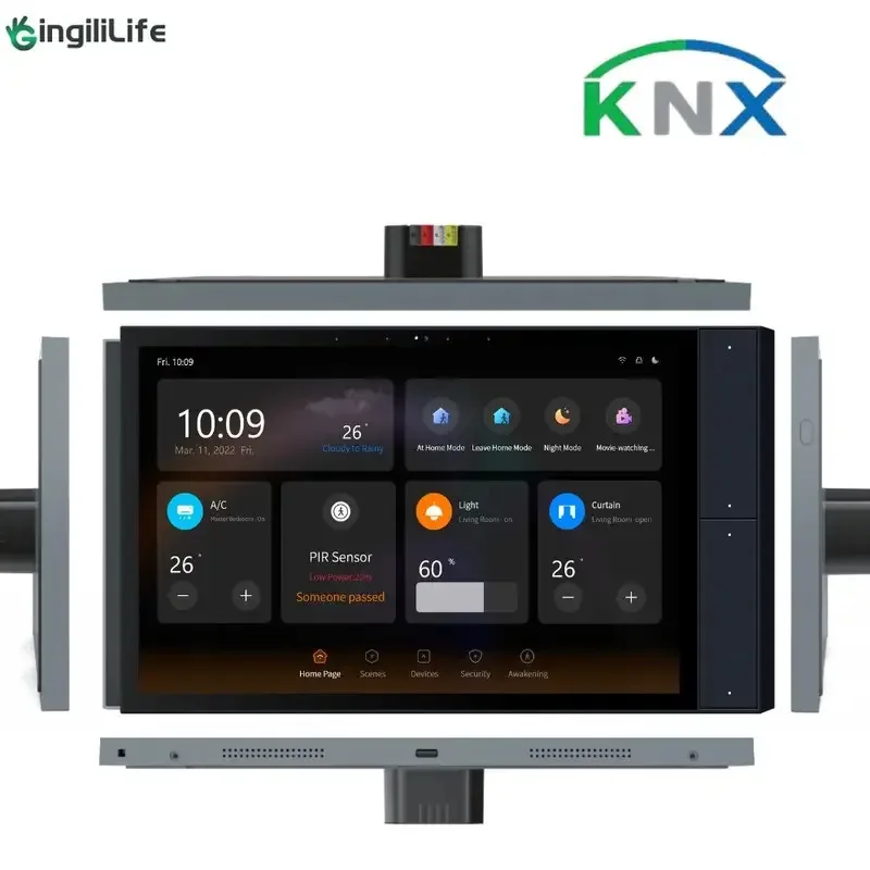 Фото 10-дюймовая домашняя панель управления KNX, центральный переключатель, настенное сиetem POE 100K+, аналогичные товары продаются №2