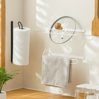 bar cabinet rag hanging holder wall mounted tissue holder stemware wine glass rack organizer pot lid rack plastic film shelf