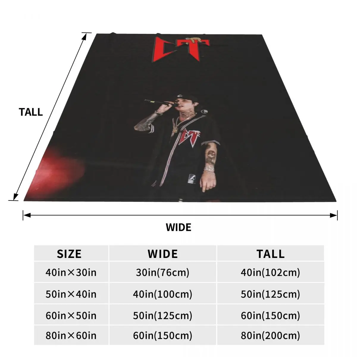 Супермягкое покрывало для кемпинга N-Natanael Canos плед музыкальный певец Фланелевое