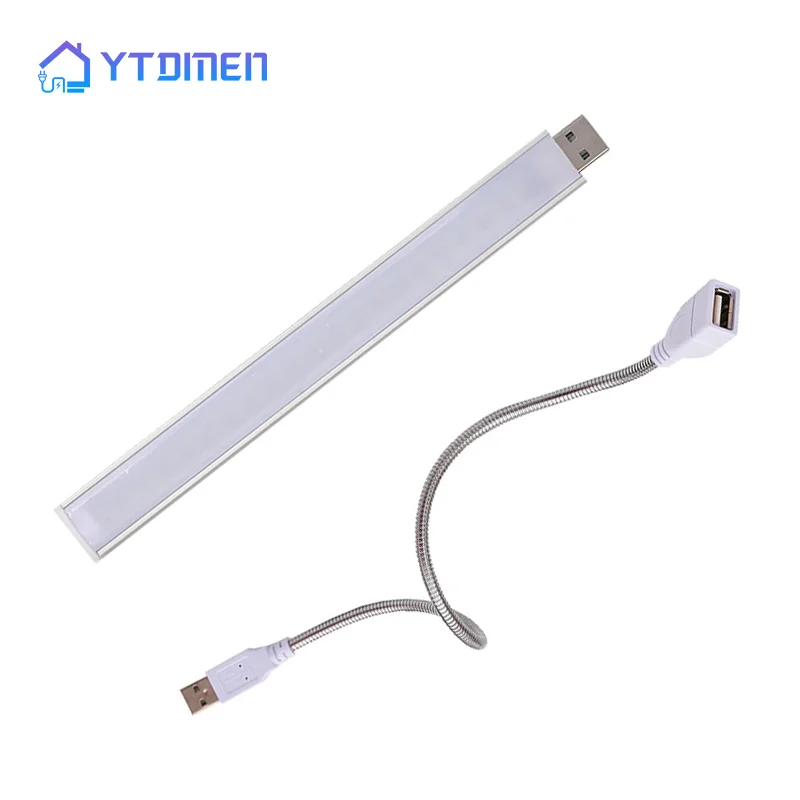 

2pcs Portable USB LED Book Light DC5V Ultra Bright Reading Book Lamp 10leds 20leds Lights For Power Bank PC Laptop Notebook