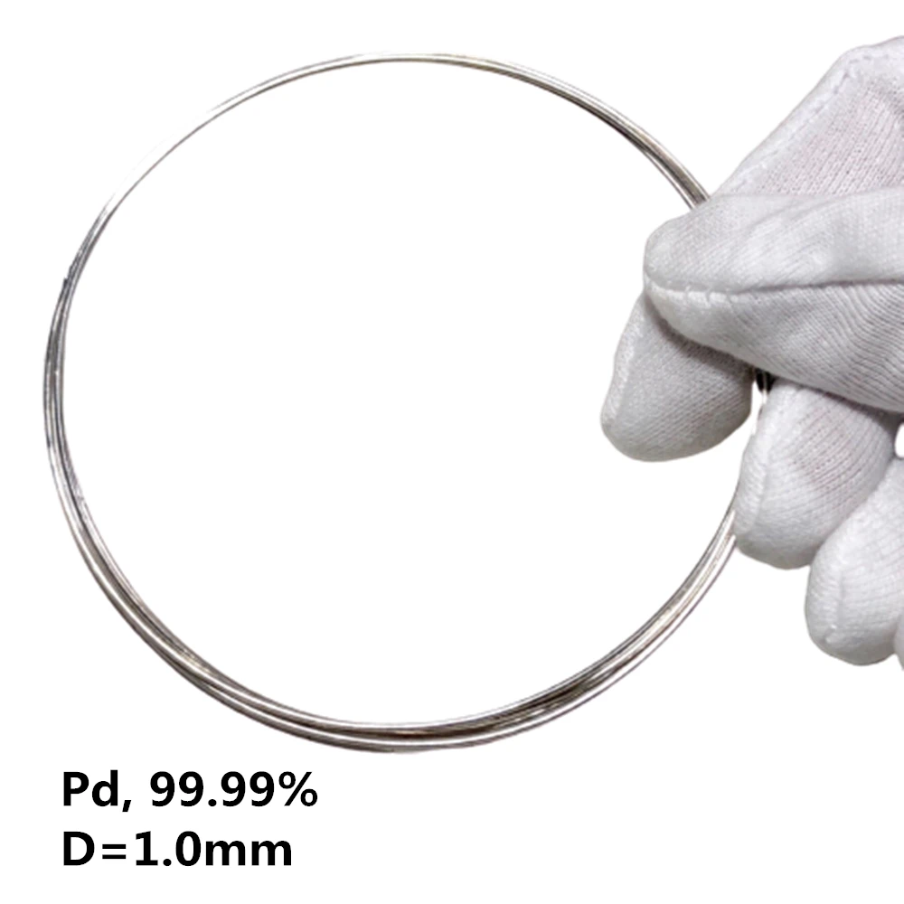 

Диаметр 1,0 мм, драгоценный металл, палладиевая проволока, чистота 99.99%