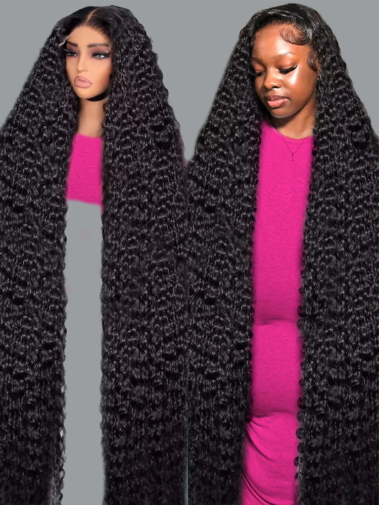 CEXXY 30 40 46 дюймов 13x4 13x6 Свободные глубокие волнистые вьющиеся кружевные