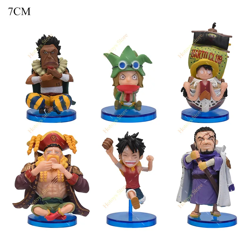 3-12pcs/set Anime One Piece Figure Luffy Zoro Sanji Ace Nami Shanks Q Ver.Straw Hat Action Figures Brook Usopp Buggy Model Toys - купить по