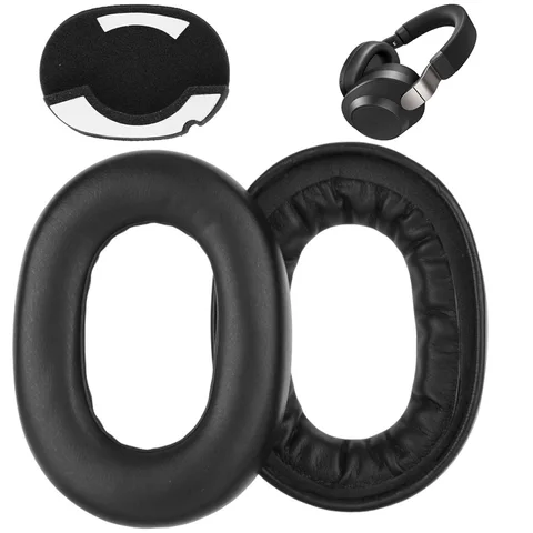 1 пара сменных амбушюров, шумоизоляционные пенные амбушюры, чехол из мягкой белковой кожи для беспроводных наушников Jabra Elite 85h