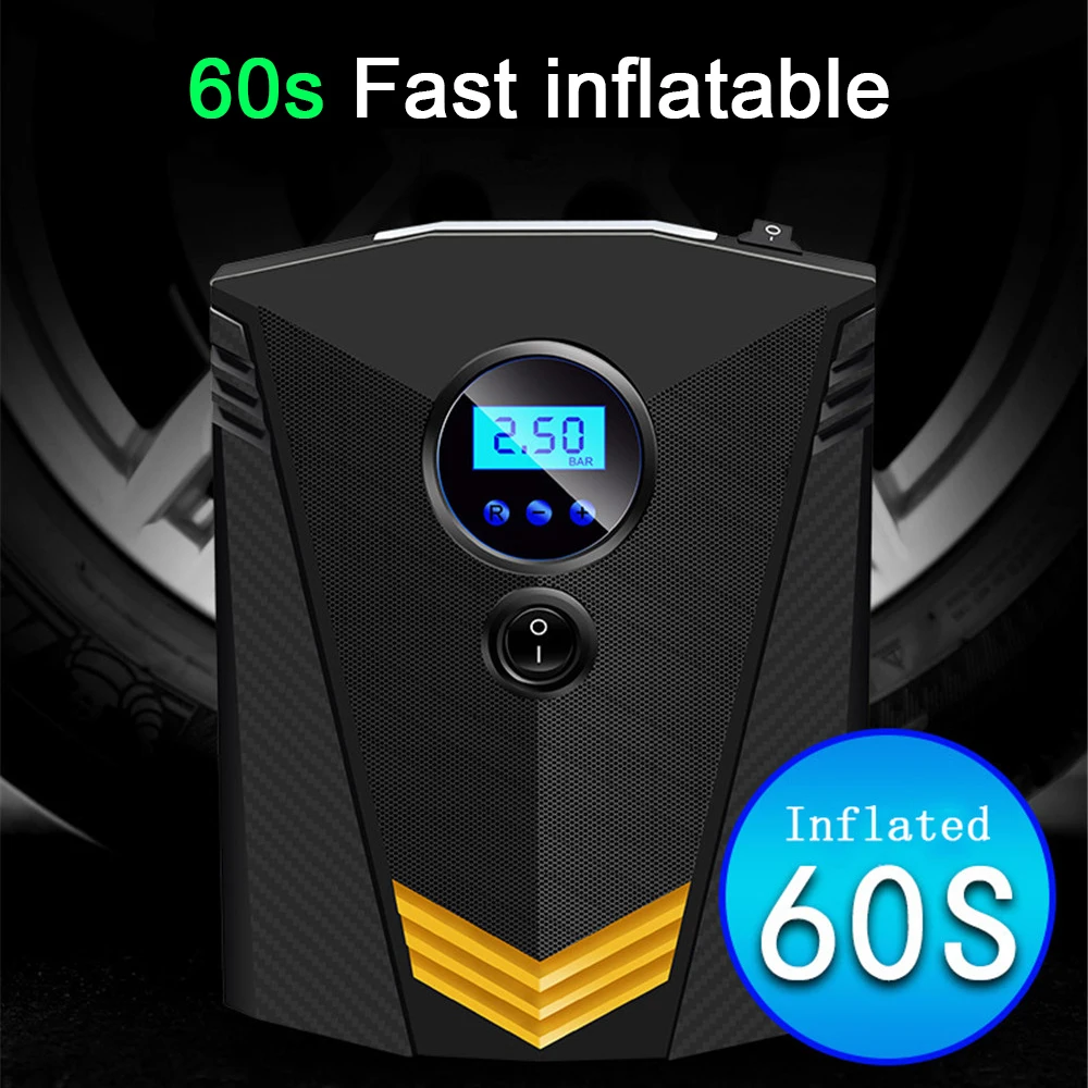 150 PSI DC 12 Volt Car Portable Air Compressor Pump Digital Tire Inflator New For Auto Motorcycles Bicycles | Автомобили и