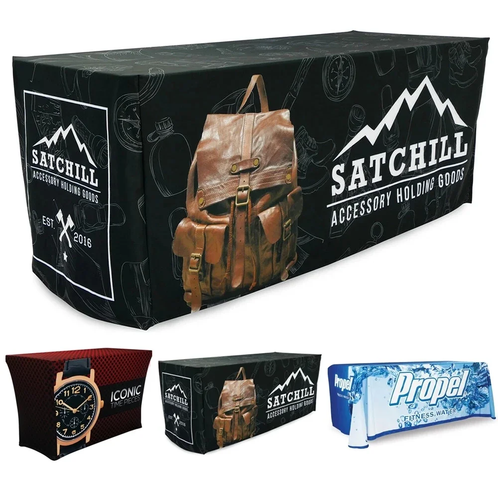 DD 4 фута 6 футов 8 индивидуальный логотип спандекс крышка стола эластичная