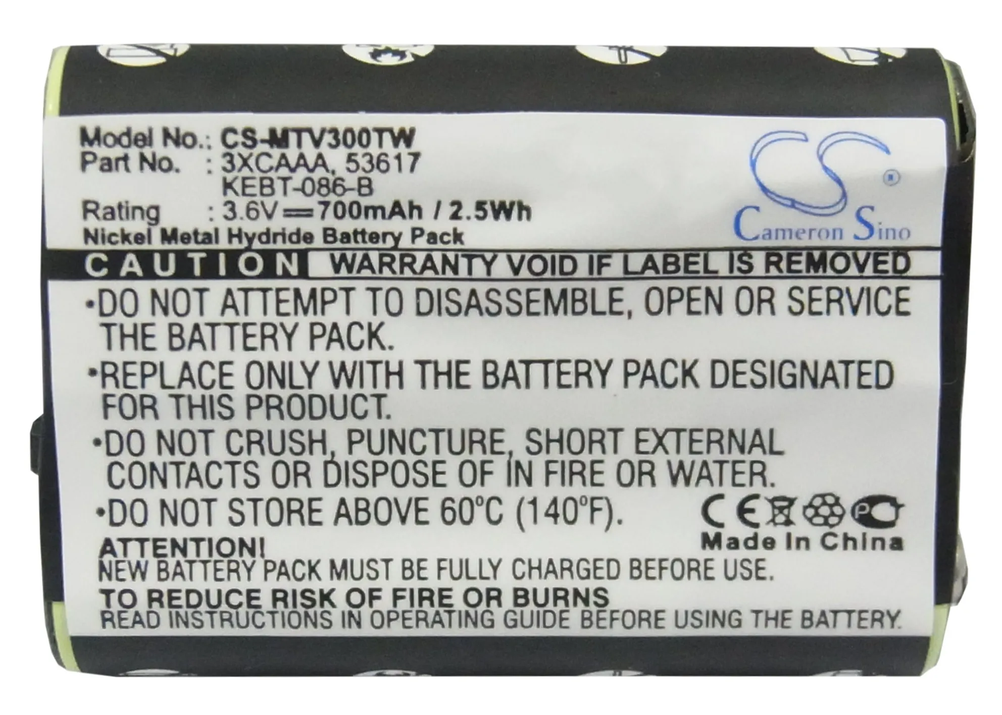 Фото Новый аккумулятор 3.6V 700mAh для раций Motorola FV300, FV500, FV700, FV700R, SX500R, SX600, SX800, SX800R, SX900, SX900R (модель 2026 года) №4
