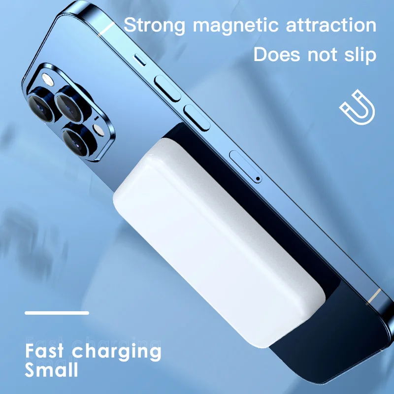 20000mAh Magnetic Power Bank Mini Portable Large Capacity Charger PD20W Wireless Fast Charge External Battery for iPhone