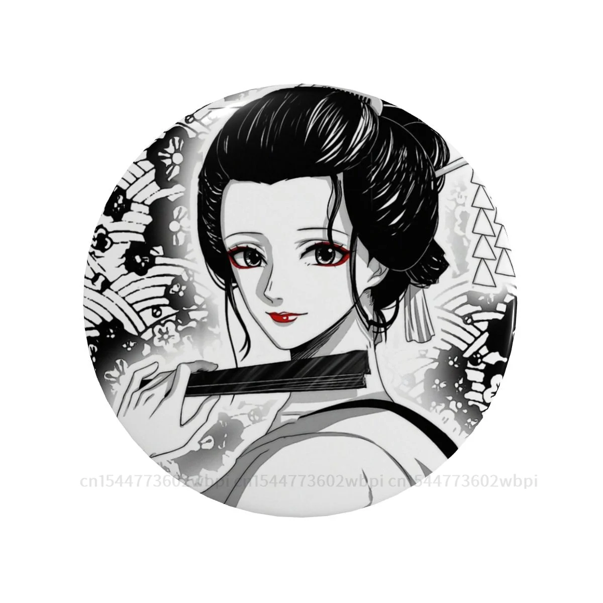 

Robin Geisha Badge Metal Brooch Fashion Soft Button Pin Lover Creative Gift Collar Decor Customizable