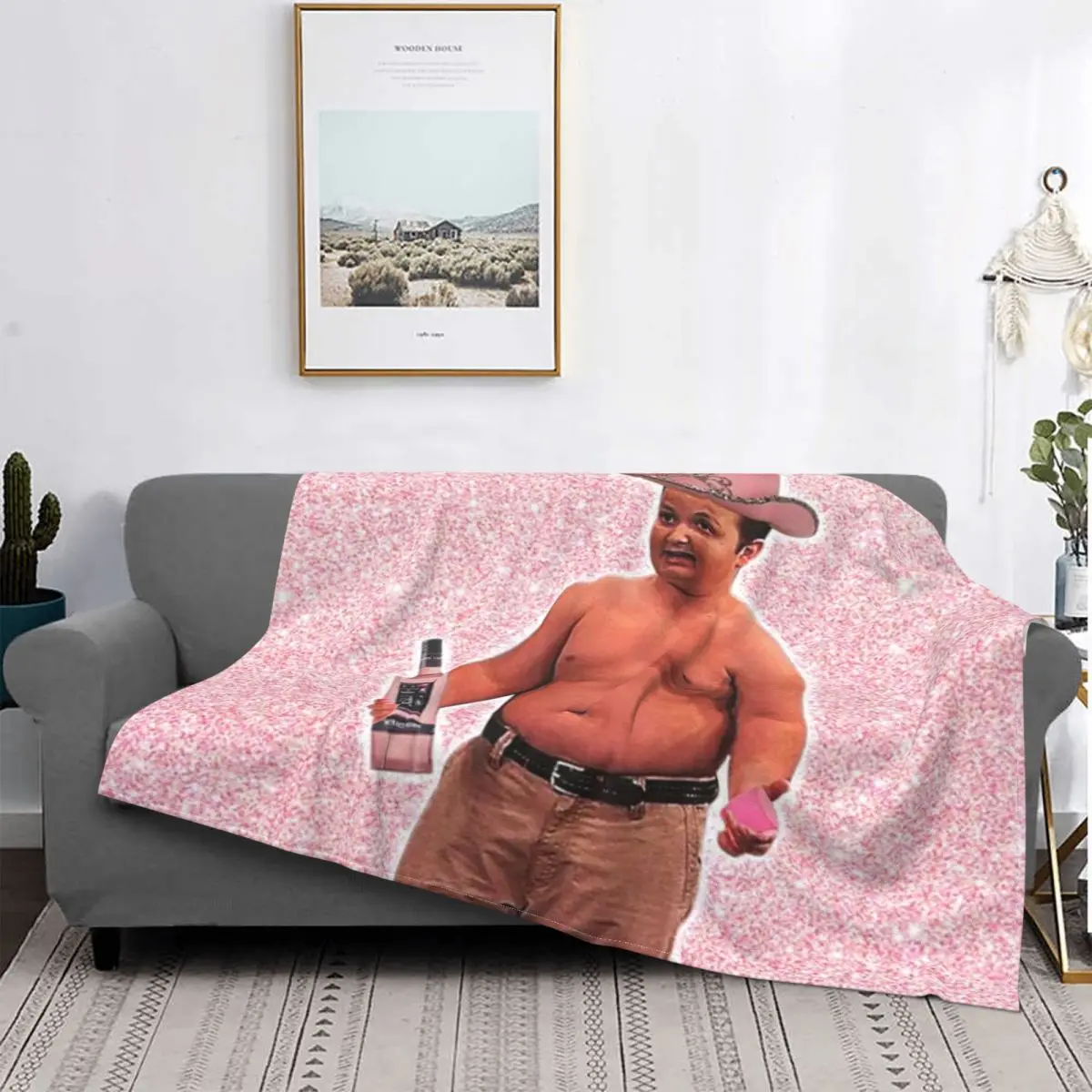 

Gibby Pink Whitney Blanket Coral Fleece Plush Decoration Funny Dank Meme Tv Warm Throw Blanket for Bedding Travel Rug Piece