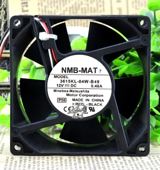 Вентилятор NMB 3615KL-04W-B49 9238 12V 0.48A 92X92X38mm PC чехол для компьютера Охлаждающие