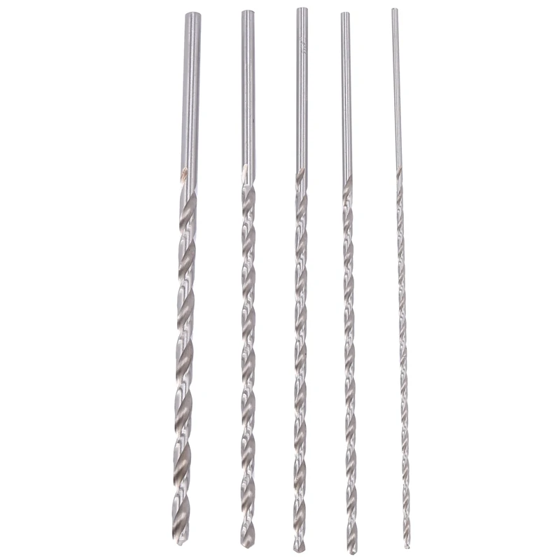 

Набор сверл из быстрорежущей стали с прямым хвостовиком, сверла для древесины, сверхдлинные, 2-5 мм, 5 шт.