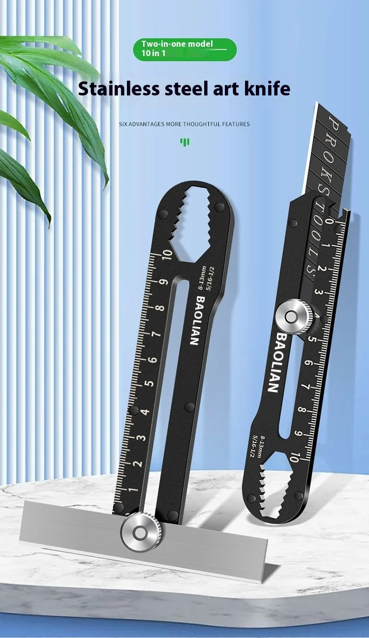 Стальной универсальный нож Xiaomi BAOLIAN, многофункциональный держатель ножа, нож для резки бумаги, широкие оснащенные лезвия, открывающаяся упаковка, письмо