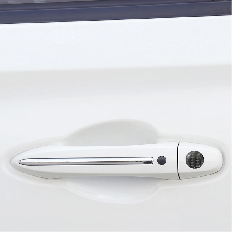 4pcs 20mm Car Lock Keyhole Decoration Stickers for skoda Octavia a5 a7 2 rapid Fabia YETI superb vw passat Bora POLO