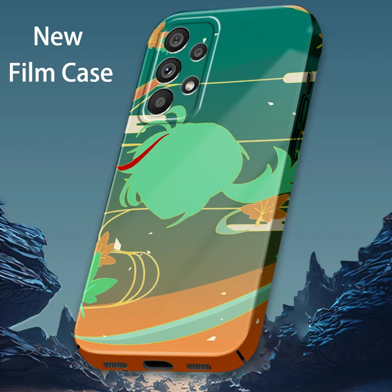 

Anime Genshin Impact Logo For Samsung A53 A54 A52 A13 A12 A32 A34 A23 A73 A22 A21S A04 5G Feilin Film Phone Case Cover