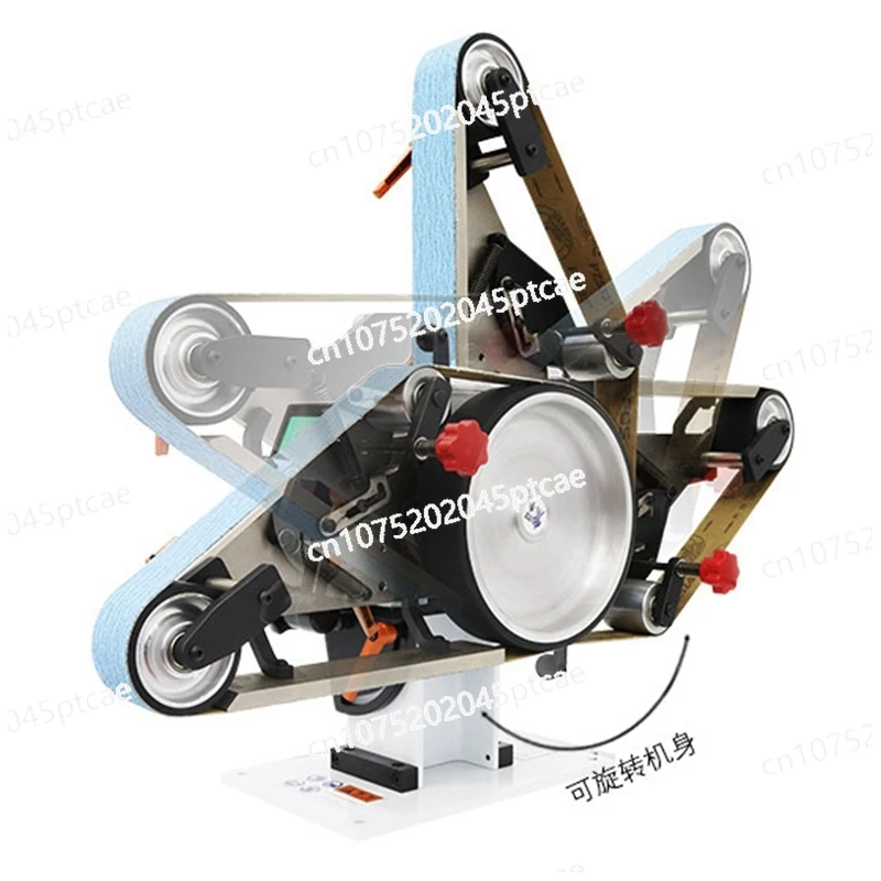 Ленточный шлифовальный и полировальный станок вертикальный лежачий