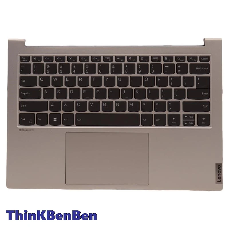 Американская английская Серебряная клавиатура верхний корпус для рук чехол Lenovo