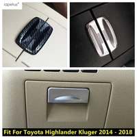 car accessories for toyota highlander kluger 2014 2018 armrest storage box switch main driving glove box control frame cover