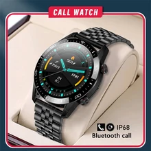 2022New Bluetooth Call Smart Watch For Men IP68 Waterproof Sport ECG Fitness Tracker Stainless Steel Smartwatch For Huawei phone