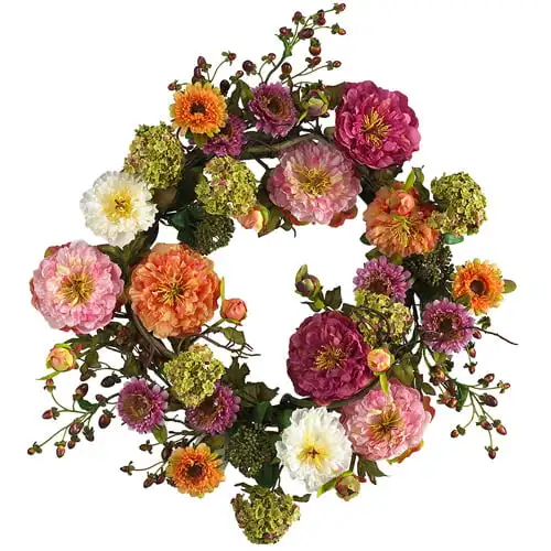 

Peony Wreath