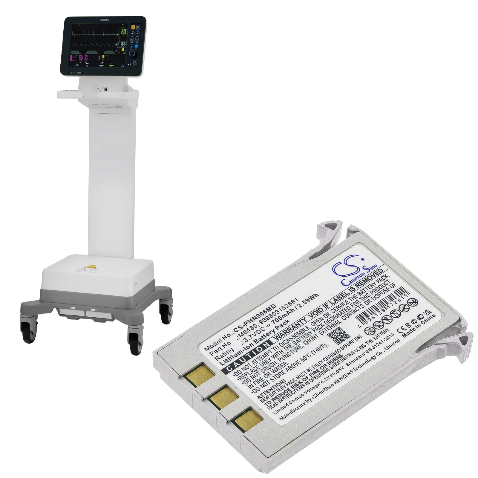 

Медицинская батарея для Philips 989803152881 M6480 moniтор Invivo 9065 монитор Invivo 9067, в нашем магазине есть акционные мероприятия