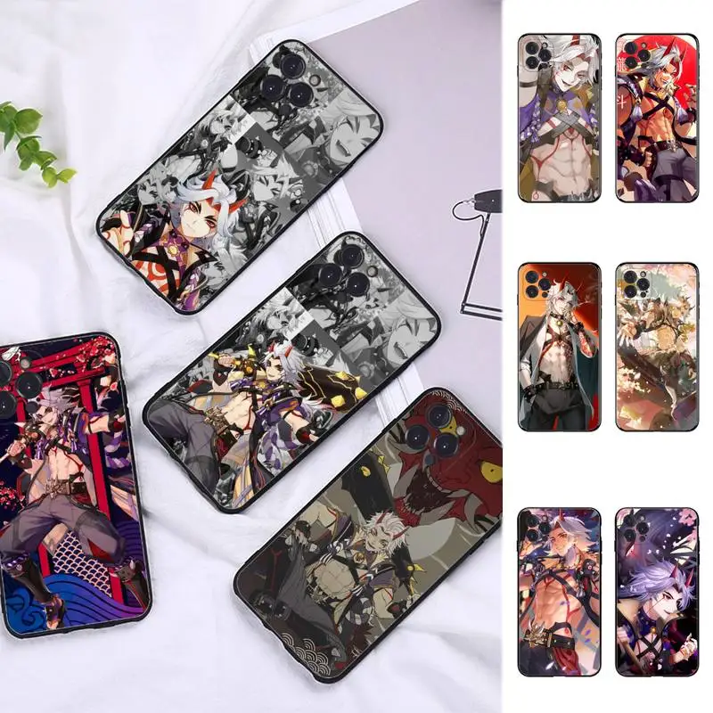 

Cool New Arataki Itto Phone Case Silicone Soft For iphone 14 13 12 11 Pro Mini XS MAX 8 7 6 Plus X 2020 XR Shell