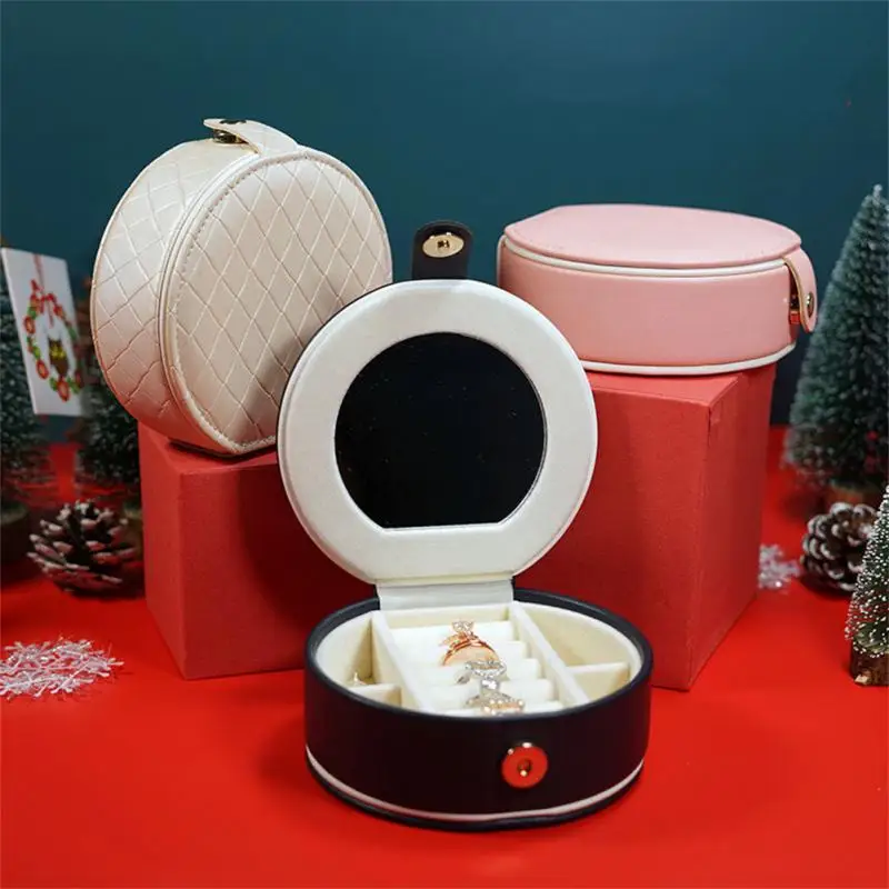 

Креативный органайзер для ювелирных изделий, портативный органайзер из искусственной кожи для ювелирных изделий, демонстрационный дорожн...