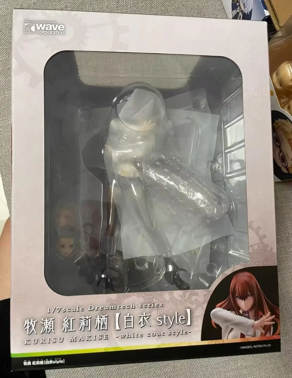Фото Коллекционная аниме-фигурка WAVE Dream Tech STEINS GATE Крис Макисэ, белый стиль, масштаб 1/7 №1