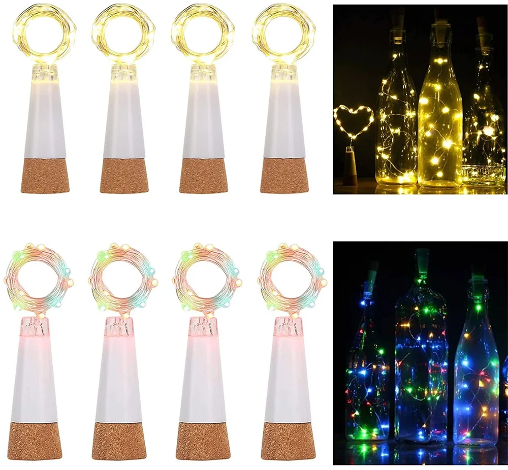 USB перезаряжаемая Гирлянда для винных бутылок