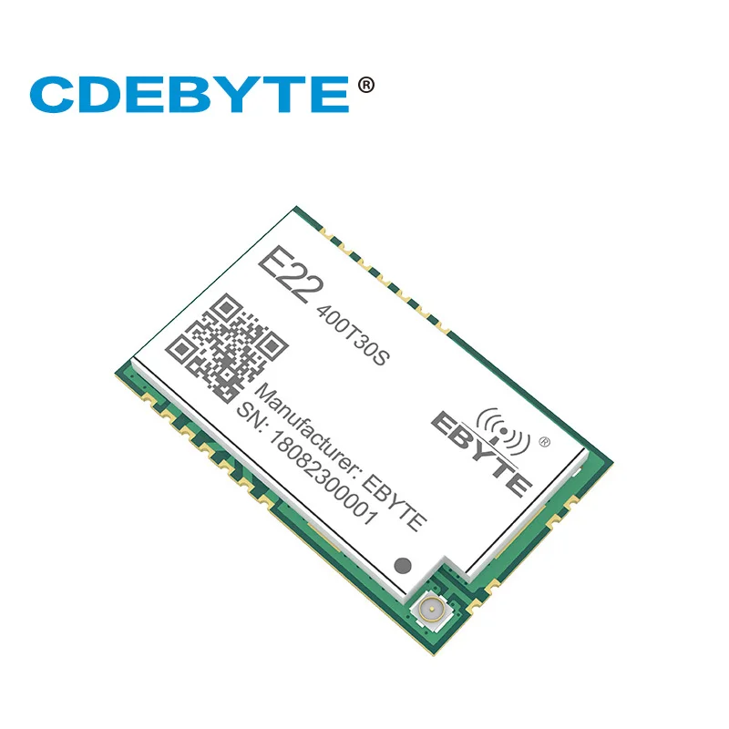 LoRa SX1268 SX1262 E22-400T30S-V2.0 1W 433MHz 30dBm UART Wireless SMD RF Transceiver Module RSSI Net Work CDEBYTE