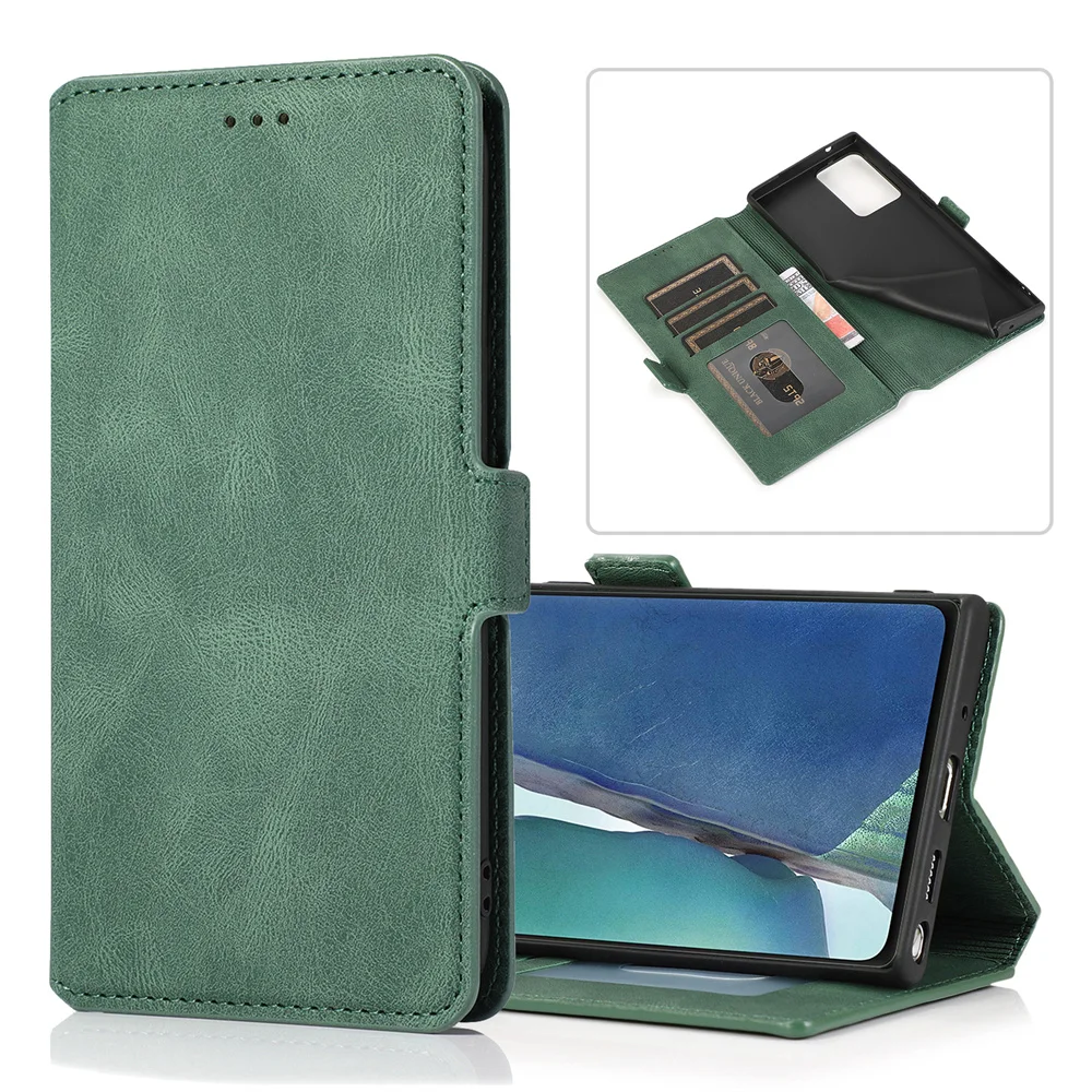 

Luxury Magnetic Flip Wallet Case For Samsung Note20 Ultra Note10Lite Note10 Plus Note9 Note8 Leather Card Phone Cover