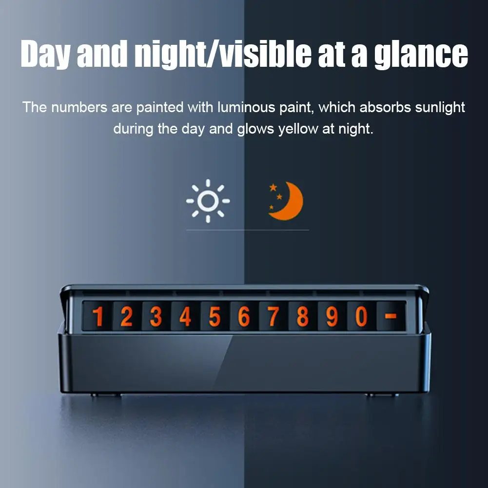 Табличка с номером телефона для парковки автомобиля временная магнитная скрытая