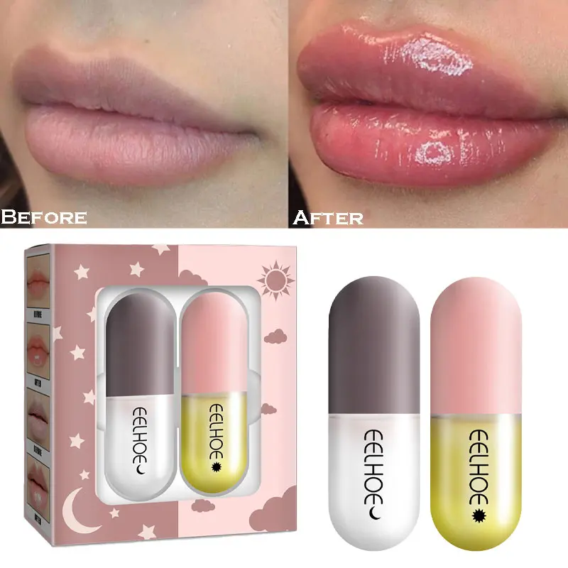 

Lip Plumper Balm Day and Night Lip Moisturizing Capsule Extreme Augmentation Plump Moisturizes Lips Increasing Lip Elasticity