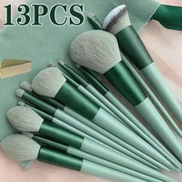 813pcs natural makeup brushes soft fluffy hair brushes contour eyeshadow make up brushes foundation powder beauty tool blending