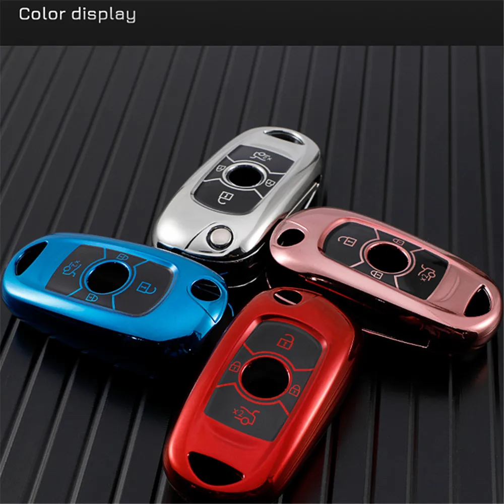 

TPU Car Flip Key Case Cover Keychain for Buick VERANO ENCORE GX GL6 2018 - 2020 for Opel Vauxhall Astra K Corsa E Protector