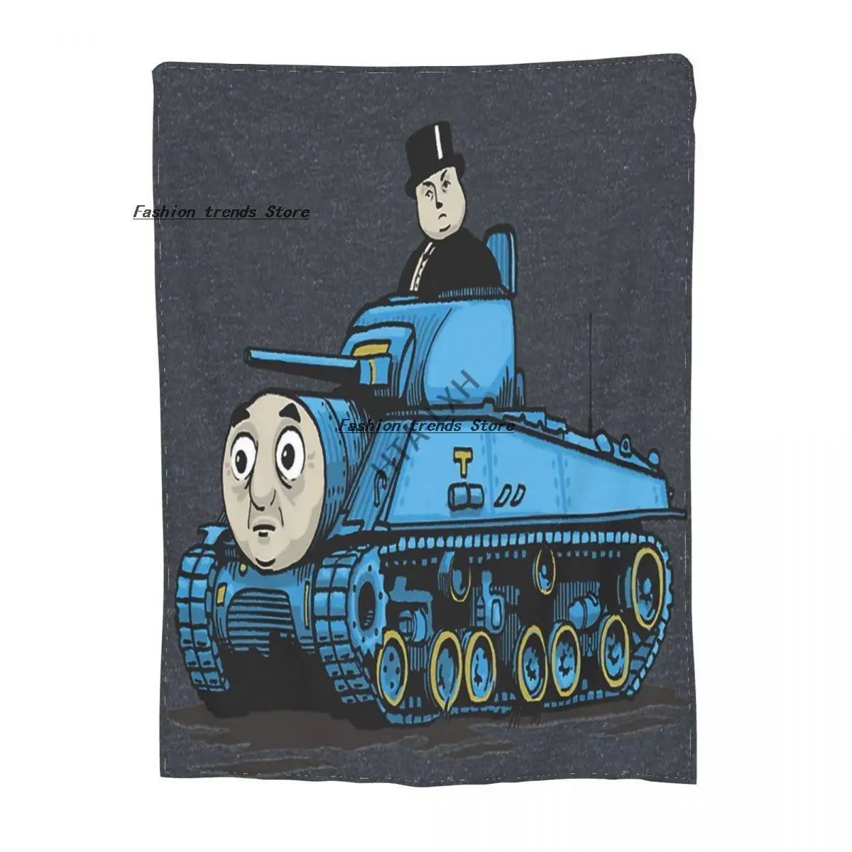 

Thomas The Tank Sherpa Blankets Ultra Soft Flannel Fleece Throw Blankets for Couch Sofa Bed
