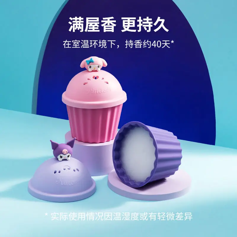 

Sanriod Cinnamoroll Kuromi серии аниме Kawaii автомобиль Твердый ароматерапия Бальзам Аромат свежесть воздуха дезодорант запах сладкий аромат