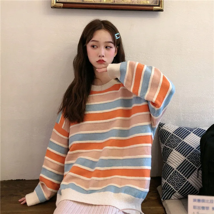 

Autumn Winter Women Knited Turtleneck Sweater Thick Pullover Fashionable Warm Knitwear Long Sleeve Loose Top