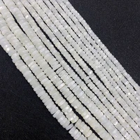 1 strand 2x3mm 2x6mm 3x4mm round spacer natural freshwater pearl shell loose beads white color diy for making necklace earrings