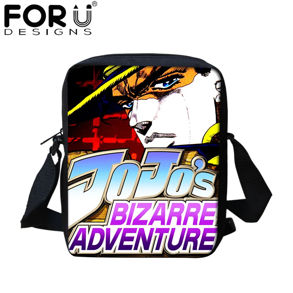 

FORUDESIGNS Hot Sales Crossbody Bags Jojo Bizarre Adventure Teenager Boys Messenger Bag Waterproof Outdoor Sports Bag Mochila