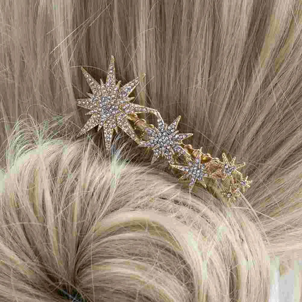

Snowflake Headpiece Hair Comb Bridesmaid Accessories Rhinestone Headpieces Women