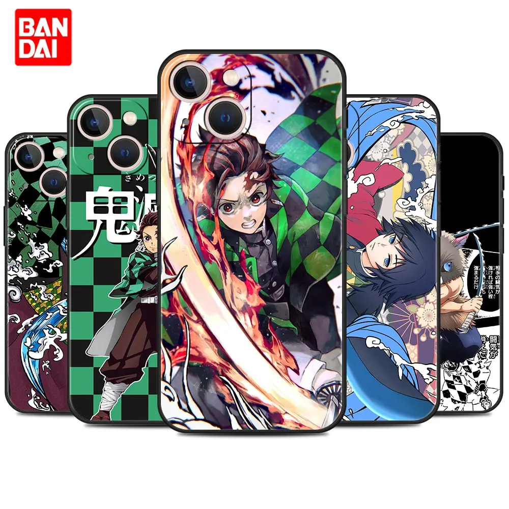 

Demon Slayer Kamado Tanjirou Case for iPhone 13 12 11 X XS Pro Max 6 6s 7 8 Plus SE XR 12pro 13pro Mini Cover Phone Silicone
