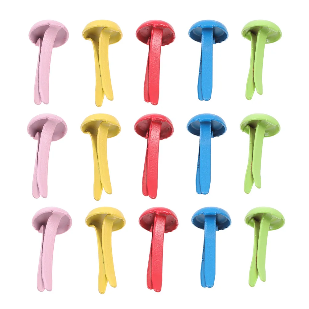 

240pcs DIY Crafts Making Nails Alloy Art Nails Paper Fasteners Paper Brads
