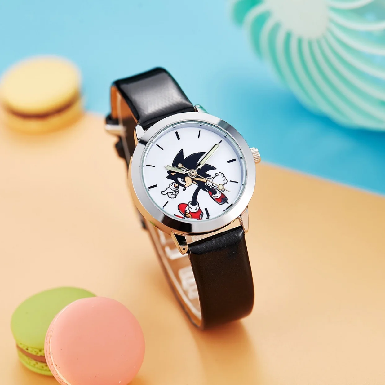 

cute Children's Watch Anime Character Pointer Luminous Digital Quartz Watch Cartoon kids watches for boys girl's birthday gifts