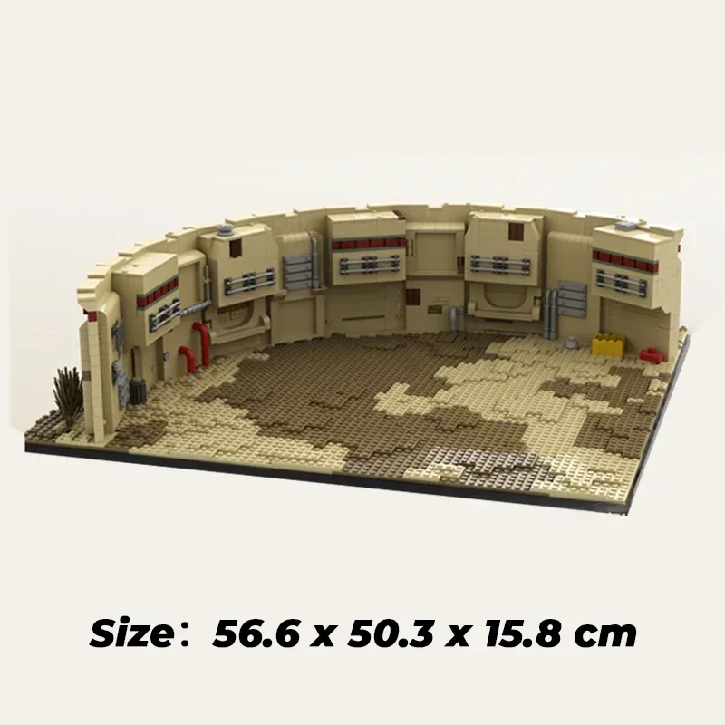 Звездная модель фильма Moc строительные кирпичи Сокол космопорт технология