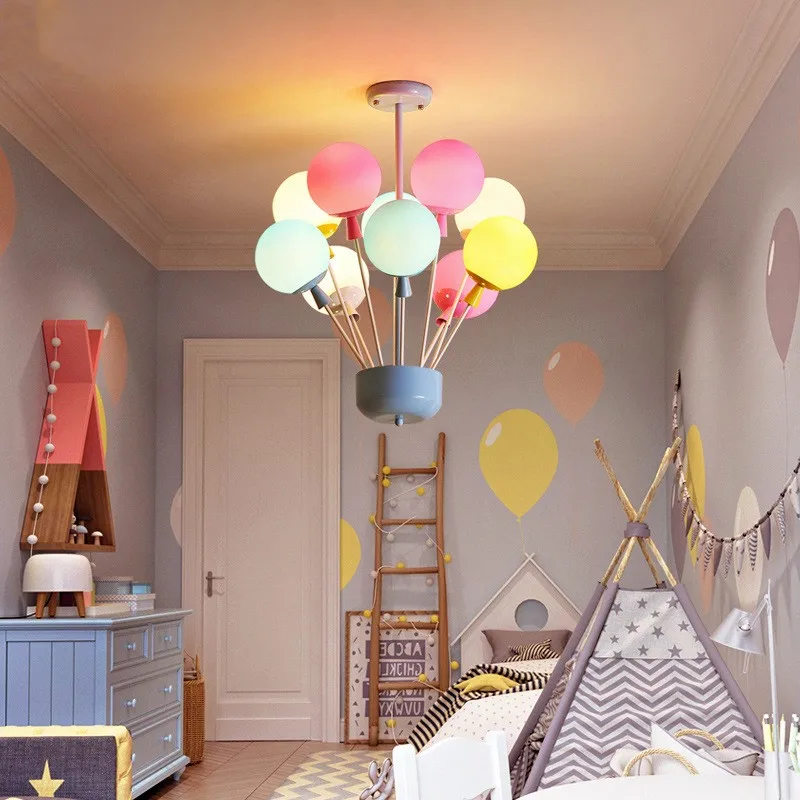 

Светодиодная люстра в скандинавском стиле, современный потолочный светильник с воздушным шаром для гостиной, детской комнаты