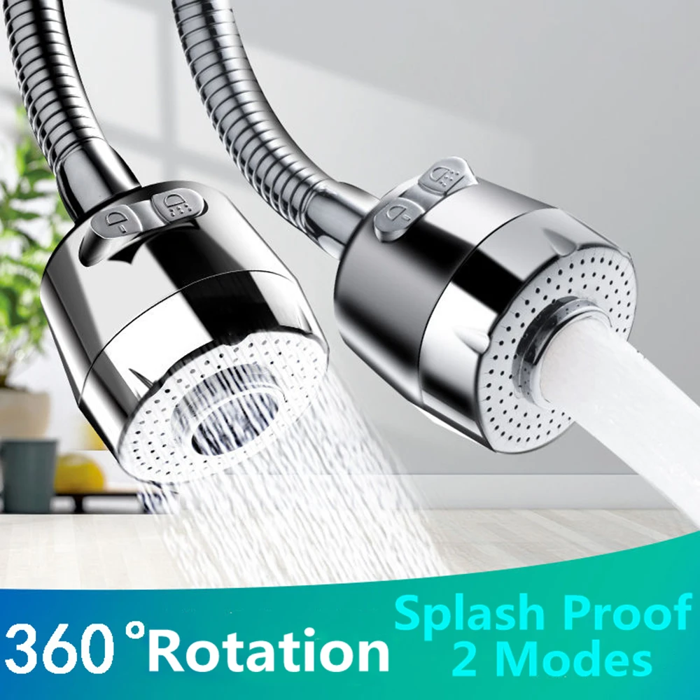

Universal 360 Degree Swivel Kitchen Faucet Aerator Adjustable 2Mode Sprayer Filter Diffuser Water Saving Nozzle Faucet Connector