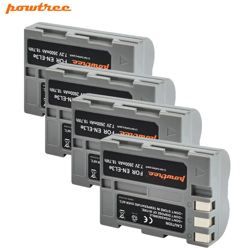 

7.4V 1800mAh EN-EL3e Rechargeable Camera Battery for NIKON D30 D50 D70 D70S D90 D80 D100 D200 D300 D300S D700 L10