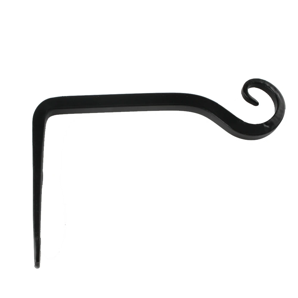

1pc Black Hook Wall Mounted Iron S Shape Hanging Holder Rod Bracket Home Storage And Organization Pots Lantern
