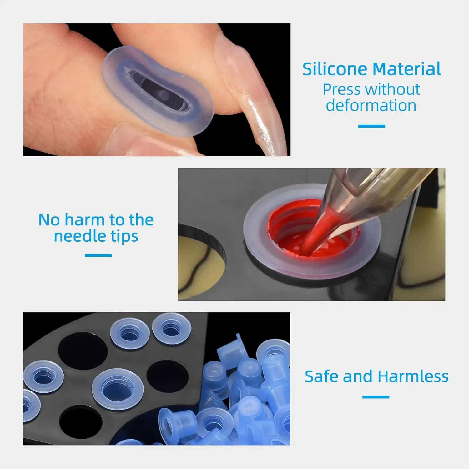 1000/500/100 шт. мягкие силиконовые чернила для татуировок